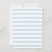 Golfschläger Blaues Monogramm Hochzeit Save the Da Date (Rückseite)