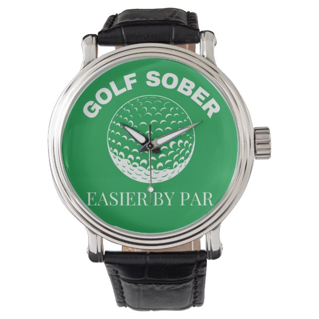 Golfschläger für Golfspieler Armbanduhr (Vorderseite)