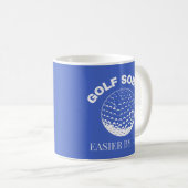 Golfschläger für Golfspieler Kaffeetasse (VorderseiteRechts)