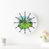 Golfschläger Große Wanduhr (Zuhause)