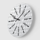 Golfschläger Große Wanduhr (Winkel)