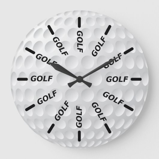 Golfschläger Große Wanduhr (Vorderseite)
