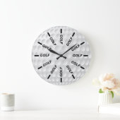 Golfschläger Große Wanduhr (Zuhause)