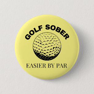 Golfschläger leicht per Par Funny Golfquote Butto Button