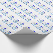 Golfschläger mit Golfclub Geschenkpapier (Ecke)