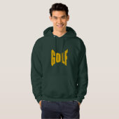 GOLFSCHLÄGER MIT GRÜNKAPUZE HOODIE (Vorne ganz)