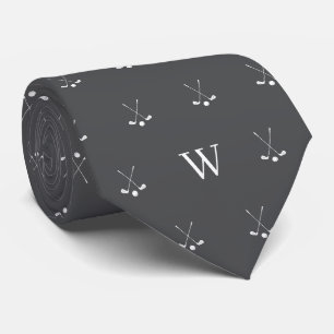 Golfschläger mit monogrammierten Initialen Vampirg Krawatte