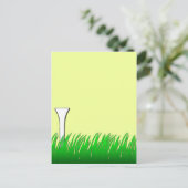 Golfschläger Postkarte (Stehend Vorderseite)