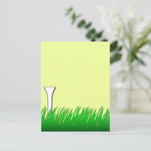 Golfschläger Postkarte (Stehend Vorderseite)