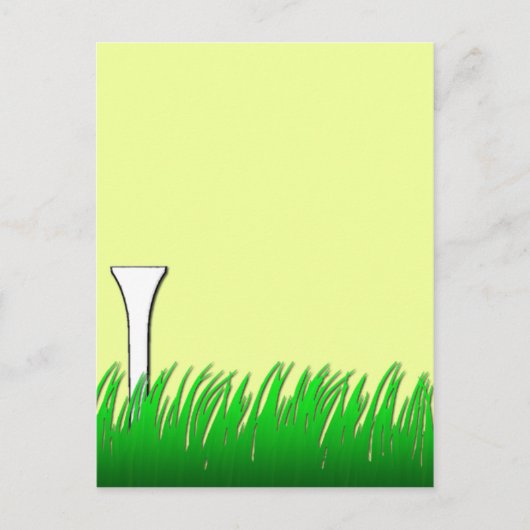 Golfschläger Postkarte (Vorderseite)