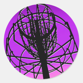 Golfschläger Runder Aufkleber