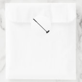 Golfschläger Runder Aufkleber (Tasche)