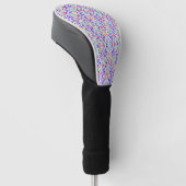 Golfschlägerkopfabdeckung mit einem farbenfrohen B Golf Headcover (angewinkelt)