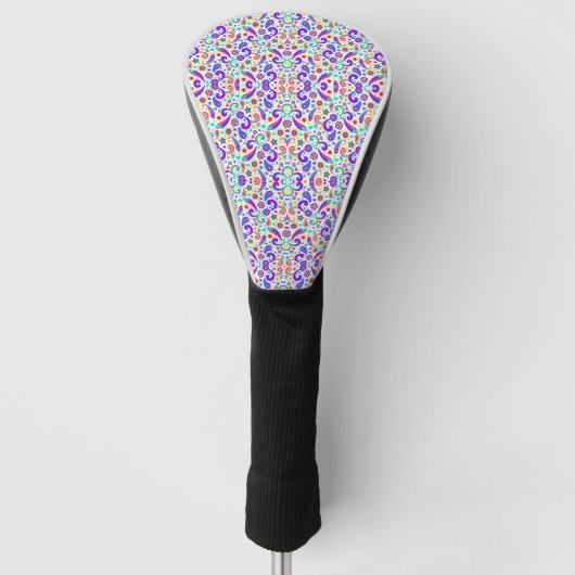 Golfschlägerkopfabdeckung mit einem farbenfrohen B Golf Headcover (Vorderseite)
