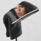 GOLFSCHLAGKOPFABDECKUNG MIT INDIVIDUELLER FOTO GOLF HEADCOVER (3/4 Vorderseite)
