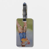 GOLFSCHWEIZ PERSONALISIERTER GEPÄCKTAG GEPÄCKANHÄNGER (Rückseite vertikal)