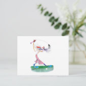 Golfschwingen, tony fernandes postkarte (Stehend Vorderseite)