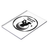 Golfschwung des Mannes & Golfball Notizblock (Linke Seite)