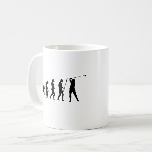 Golfschwung Evolution Kaffeetasse (Vorderseite Links)