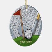 Golfschwung-Ornament Keramik Ornament (Rechts)