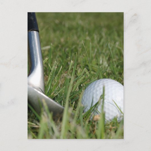 Golfspiel Foto Postkarte (Vorderseite)