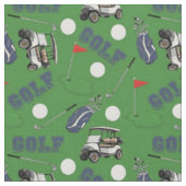 Golfspielen auf Grasgrün Stoff (Nahaufnahme)
