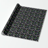 Golfspielen auf schwarz geschenkpapier (Ungerollt)