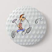 Golfspielen Button (Vorderseite)