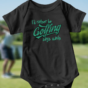 Golfspielen Funny Golf Theme Baby Bodysuit Strampler