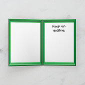 Golfspielen, Geburtstagskarten Karte (Innenseite)