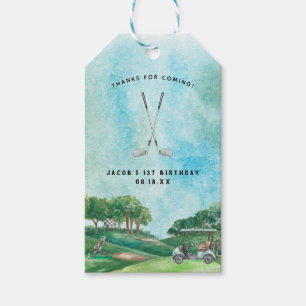 Golfspielen Geburtstagsparty Danke, dass Sie die Geschenkanhänger