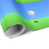Golfspielen - Golf Ball im T-Shirt Geschenkpapier (Rolleneckpunkt)