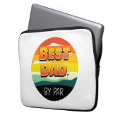 Golfspielen Golfer Vater Der beste Vater Laptopschutzhülle (Vorderseite Links)