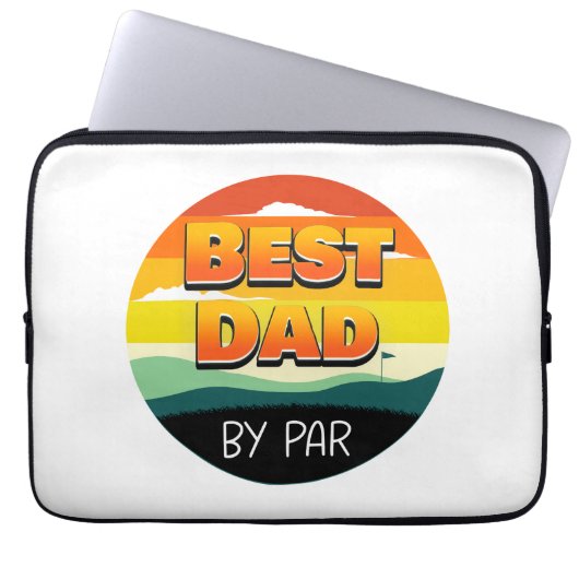 Golfspielen Golfer Vater Der beste Vater Laptopschutzhülle (Vorderseite)