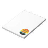 Golfspielen Golfer Vater Der beste Vater Notizblock (Rotiert)