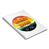 Golfspielen Golfer Vater Der beste Vater Notizblock (Rechte Seite)