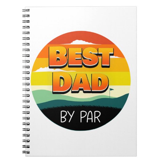 Golfspielen Golfer Vater Der beste Vater Notizblock (Vorderseite)