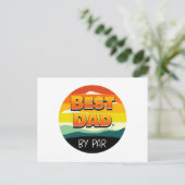 Golfspielen Golfer Vater Der beste Vater Postkarte (Stehend Vorderseite)