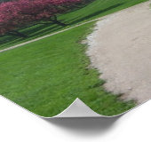 Golfspielen im Springtime Poster (Ecke)