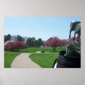 Golfspielen im Springtime Poster (Vorne)