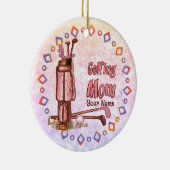 Golfspielen in der Mama Keramik Ornament (Rechts)