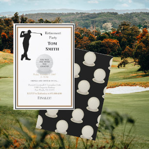 Golfspielen in meinem künftigen Party für das Ruhe Einladung