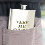 Golfspielen, klassische Hip Flasche Flachmann (Beispiel)