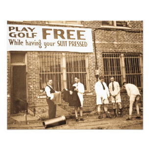 Golfspielen kostenlos (während Sie Ihren Anzug ged Fotodruck