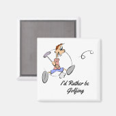 Golfspielen Magnet (Vorderseite/Rückseite)