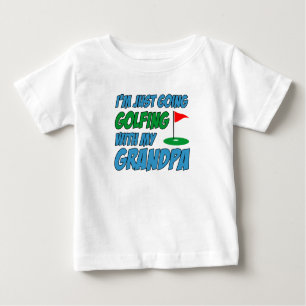 Golfspielen mit Großvater Großkind Baby T-shirt