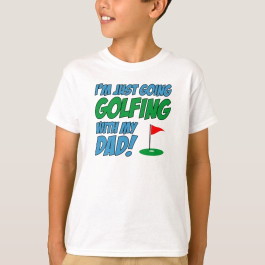 Golfspielen mit Vater T-Shirt (Vorderseite)