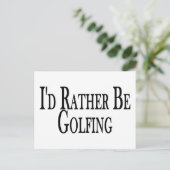 Golfspielen Postkarte (Stehend Vorderseite)