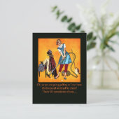 Golfspielen Postkarte (Stehend Vorderseite)