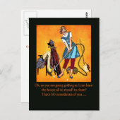 Golfspielen Postkarte (Vorne/Hinten)